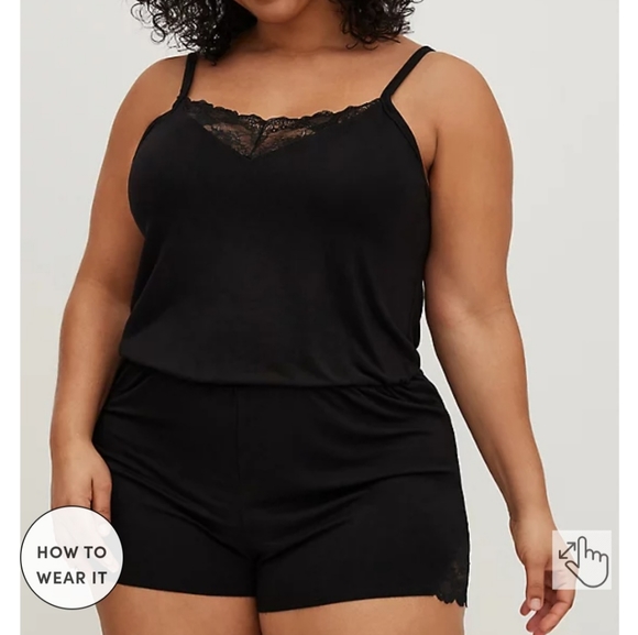 torrid Other - Torrid lace trim sleep romper
